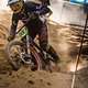&quot;Catchberms&quot; helfen einem beim Richtungswechsel wenn man noch genügend Kraft in den Armen hat. Valentin Chatanay auf dem Bike