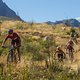 Mariske Strauss leads the ladies down the Jonkershoek single track during stage 6 of the 2022 Absa Cape Epic Mountain Bike stage race from Stellenbosch to Stellenbosch, South Africa on the 26th March 2022.