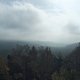 wolkenverhangener Blick von der Böhmischen Aussicht auf dem Töpfer