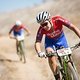 Candice  Lill leading her partner Vera Adrian from team DormaKaba SA during the Prologue of the 2017 Absa Cape Epic Mountain Bike stage race held at Meerendal Wine Estate in Durbanville, South Africa on the 19th March 2017

Photo by Mark Sampson/Ca