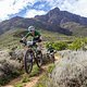 Ibon Zugasti and Alice Pirard during stage 7 of the 2023 Absa Cape Epic Mountain Bike stage race from Lourensford Wine Estate in Somerset West to Val de Vie, Paarl, South Africa on the 26 th March 2023. Photo Sam Clark