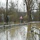 Hochwasser zwischen Düsseldorf und Monheim und ein Radweg für ganz Harte