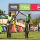 Lorenzo Leroux &amp; Luyanda Thobigunya  of Fairtree Cannondale during stage 7 of the 2021 Absa Cape Epic Mountain Bike stage race from CPUT Wellington to Val de Vie, South Africa on the 24th October 2021

Photo by Gary Perkin/Cape Epic

PLEASE ENSURE TH