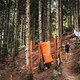 Die untere Linie ist deutlich einfach am Eingang, dafür aber länger und hat sogar einen kurzen Uphill drin.