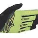 1562115 611 FLOW glove bright green blk acid yellow