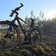 Mountainbike-Fahrt am Morgen
