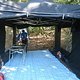Ready to Race: Unser Zelt steht wie üblich direkt an der Strecke