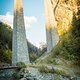 Das Landwasser-Viadukt: Im letzten Licht des Tages fahren wir nicht nur an einem Weltkulturerbe vorbei, sondern mitten hindurch.