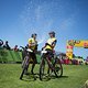 Jordan Sarrou and Matt Beers celebrate after the win on stage 7 of the 2021 Absa Cape Epic Mountain Bike stage race from CPUT Wellington to Val de Vie, South Africa on the 24th October 2021

Photo by Nick Muzik/Cape Epic

PLEASE ENSURE THE APPROPRIAT
