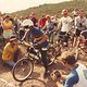 The Fat Tire Trader at the starting line of Repack in 1983