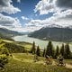Hochalpine Trails vor traumhaften Panorama erwarten die Teilnehmer beim Alutech 3Länder Enduro-Rennen am Reschenpass Ende August.