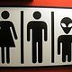 alien in toilet