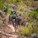 Lucky Mlangeni and Tshepo Tlou during stage 6 of the 2019 Absa Cape Epic Mountain Bike stage race from the University of Stellenbosch Sports Fields in Stellenbosch, South Africa on the 23rd March 2019

Photo by Sam Clark/Cape Epic

PLEASE ENSURE