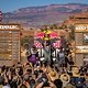 Szymon Godziek (2), Brett Rheeder (1) und Brandon Semenuk (3.) stellen das Podium der diesjährigen Red Bull Rampage.