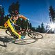 Auf den flowigen Strecken im Bikepark Winterberg macht das Slide mächtig Spaß