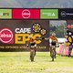 Sofia Gomez Villafane and Haley Batten during stage 2 of the 2022 Absa Cape Epic Mountain Bike stage race from Lourensford Wine
Estate to Elandskloof in Greyton, South Africa on the 22nd March 2022. Photo Sam Clark/Cape Epic