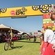 Matthys Beukes from team PYGA Euro Steel crosses the finish line during the final stage (stage 7) of the 2019 Absa Cape Epic Mountain Bike stage race from the University of Stellenbosch Sports Fields in Stellenbosch to Val de Vie Estate in Paarl, Sou