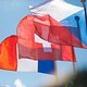 Die Flaggen der ersten Drei: Schweiz vor Frankreich und Tschechien.