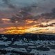 Sonnenaufgang in den österreichischen Alpen