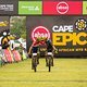 Hans Becking and José Dias during stage 5 of the 2021 Absa Cape Epic Mountain Bike stage race from CPUT Wellington to CPUT Wellington, South Africa on the 22nd October 2021

Photo by Sam Clark/Cape Epic

PLEASE ENSURE THE APPROPRIATE CREDIT IS GIVEN 