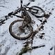 Schneerunde + 6km mit nem Platten heimschleppen...