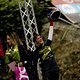 Eine überglückliche Myriam Nicole nach ihrem Gewinn in Andorra