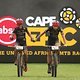 Samuele Porro and Damiano Ferraro of Trek Selle San Marco celebrate third place on stage 3 of the 2019 Absa Cape Epic Mountain Bike stage race held from Oak Valley Estate in Elgin, South Africa on the 20th March 2019.

Photo by Shaun Roy/Cape Epic
