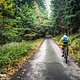 Eine der wenigen Asphaltstraßen im Trailcenter