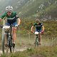 Mixed Green Jersey Leaders Laura Stark and Sebastian Stark of TBR-Werner during stage 1 of the 2019 Absa Cape Epic Mountain Bike stage race held from Hermanus High School in Hermanus, South Africa on the 18th March 2019.

Photo by Shaun Roy/Cape Ep