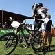 Sascha Weil and Benjamin Weil of ERG 1900 EV celebrate finishing the final stage (stage 7) of the 2019 Absa Cape Epic Mountain Bike stage race from the University of Stellenbosch Sports Fields in Stellenbosch to Val de Vie Estate in Paarl, South Afri