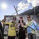 Die glücklichen Sieger der Ischgl Overmountain 2014: Jérôme Clementz, Anneke Beerten und Robert Kordez