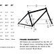 Kona (K-Bikes) Geometrie Tabelle &#039;93