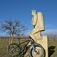 Mountainbike-Fahrt am Morgen