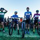 Different Jersey leaders Including Genevieve Weber and Mannie Heymans in mixed category, Christoph Suaser and Karl Platt in Masters and Abroad Azevedo in grand masters during stage 6 of the 2022 Absa Cape Epic Mountain Bike stage race from Stellenbos