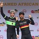 Overall race leaders Henrique Avancini &amp; Manuel Fumic of Cannondale Factory Racing celebrate on the podium during stage 3 of the 2019 Absa Cape Epic Mountain Bike stage race held from Oak Valley Estate in Elgin, South Africa on the 20th March 2019.
