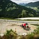 Schnell, perfekte Bodenbedingungen und die ein oder andere Bikepark-Kurve.