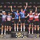 UCI Women Podium during Stage 4 of the 2025 Absa Cape Epic Mountain Bike stage race held at Fairview, Paarl, Cape Town, South Africa on the 20th March 2025. Photo by Michael Chiaretta/Cape Epic
PLEASE ENSURE THE APPROPRIATE CREDIT IS GIVEN TO THE PHO