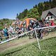 Stimmung im Ziel der Stages im Bikepark MSB X-Trail