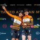 Sofia Gomez Villafane and Haley Batten after stage 4 of the 2022 Absa Cape Epic Mountain Bike stage race from Elandskloof in
Greyton to Elandskloof in Greyton, South Africa on the 24th March 2022. Photo Sam Clark/Cape Epic