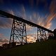 Viadukt Markersbach Sonnenuntergang