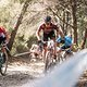 Auch der Italiener Gerhard Kerschbaumer (rechts), der eine Woche zuvor nur wenige Kilometer von Andora entfernt, beim C2-Rennen in Albenga Platz zwei belegte, mischte vorne mit