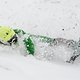 Tobias Hoffmann vom „Craft and Friends“ Team geht als erster Downhiller ins Rennen, muss sich aber der selektiven Strecke beugen und landet nicht nur einige Mal unsanft im Schnee,  sondern mit seinem Team auch auf dem zweiten Platz. ©Felix Schüller