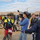Interview mit der ARD. Mountainbiken in Israel scheint so exotisch zu sein, dass es auf reges Interesse stösst.