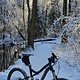sonnig, auf knirschendem Schnee:  Isarrunde