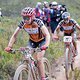 Annika Langvad and Kate Courtney of Team Investec Songo Specialized during stage 6 of the 2018 Absa Cape Epic Mountain Bike stage race held from Huguenot High in Wellington, South Africa on the 24th March 2018

Photo by Greg Beadle/Cape Epic/SPORTZ