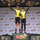 Matt Beers and Jordan Sarrou of NinetyOne-songo-Specialized retain the yellow leaders jersey during stage 5 of the 2021 Absa Cape Epic Mountain Bike stage race from CPUT Wellington to CPUT Wellington, South Africa on the 22nd October 2021

Photo by N