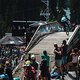 Ein letzter Flug in den Zielbereich? Gerüchten zufolge war der diesjährige World Cup das letzte internationale Rennen, das in der Lenzerheide ausgetragen wird