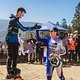 Ronan Dunne &amp; Bernard Kerr celebrate at Red Bull Hardline in Maydena Bike Park, Australia on February 24th, 2024. // Dan Griffiths / Red Bull Content Pool // SI202402240036 // Usage for editorial use only //
