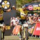 Nino SCHURTER (SUI) and Lars FORSTER (SUI) of team Scott-SRAM MTB-Racing during stage 6 of the 2019 Absa Cape Epic Mountain Bike stage race from the University of Stellenbosch Sports Fields in Stellenbosch, South Africa on the 23rd March 2019

Phot