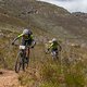 Refilwe Mogorosi and Koketso Kgosientsho of mixed team for Exxaro during stage 5 of the 2022 Absa Cape Epic Mountain Bike stage race from Elandskloof in Greyton to Stellenbosch, South Africa on the 25th March 2022 © Dom Barnardt / Cape Epic